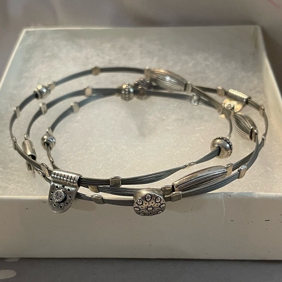 Silpada ‘HAIKU’ Sterling Silver Bracelet Trio Set B2185 - Picture 8 of 15